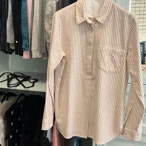 Madewell Striped Flannel. Size Small.